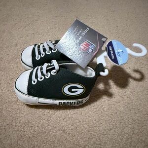 NWT Green Bay Packers Baby Sneakers, prewalkers 0-6 mo
